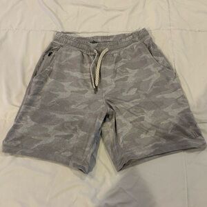 Vuori Gray Camo Athletic Men's Shorts